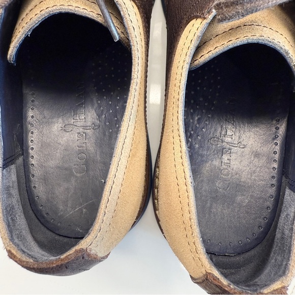 Cole Haan Men's Air Harrison Saddle Oxford Shoes Brown Size 9M Leather Classic - Picture 5 of 10